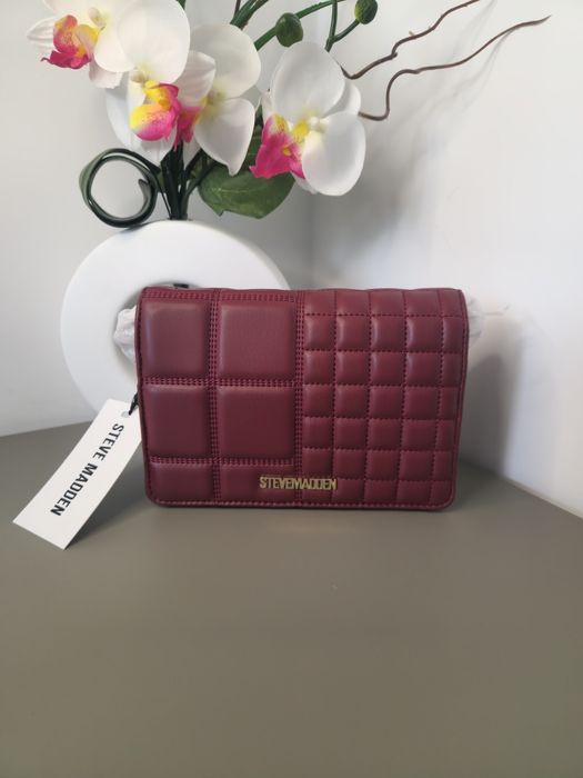Оригинална дамска чанта Steve Madden - Бордо