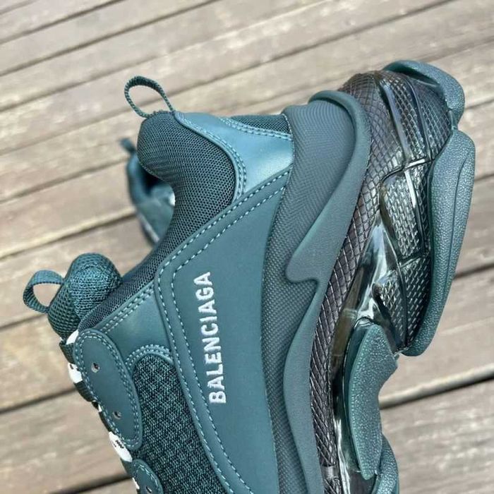 Balenciaga Triple S - Dark Grey/Grey/Dark Green