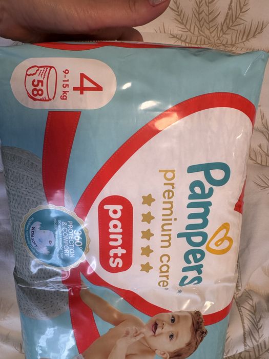 Нов пакет памперси pampers pants premium care 4