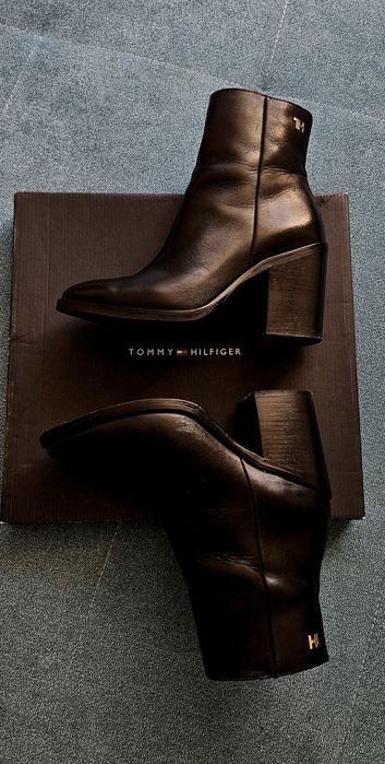 Ghete damă cu toc Tommy Hilfiger