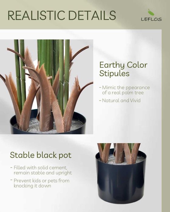 Planta artificiala palmier 180cm, verde natural, REDUS de la 390RON