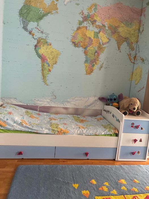 Трансформираща бебешка кошара Dizain Baby Ниа 65/160 подвижна решетка