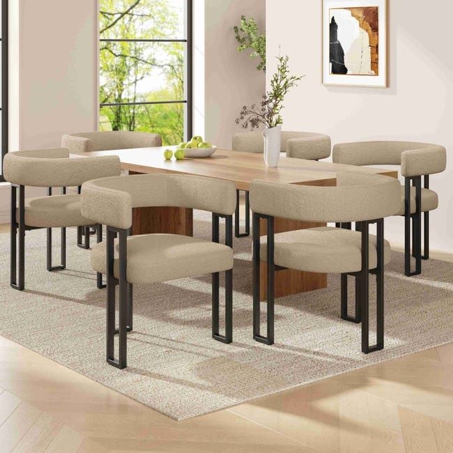 PROMO Set 2x scaun, M-form, cappuccino