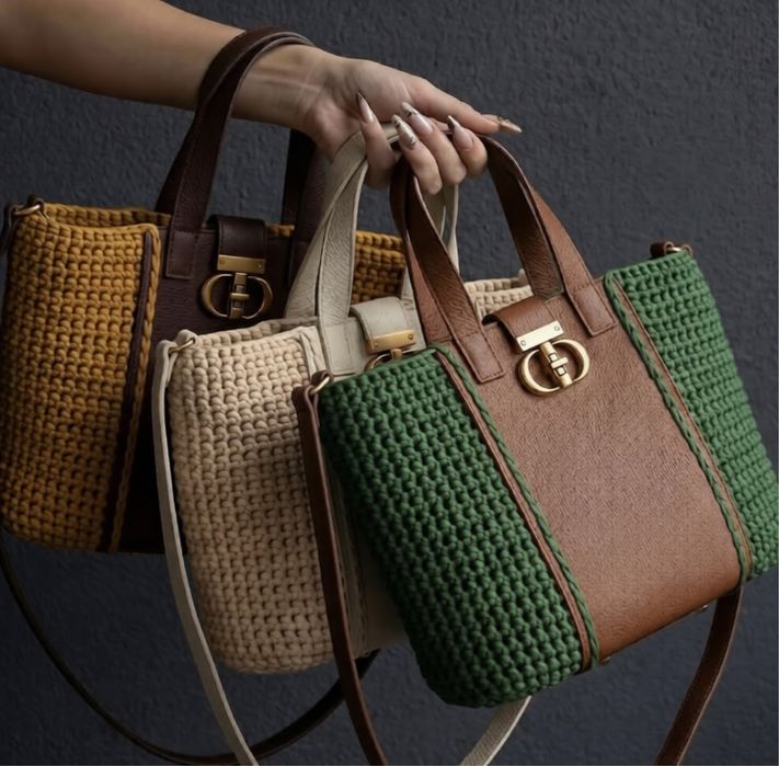 Вязаные сумки на заказ