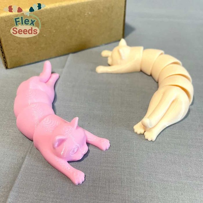 Подвижные кошки 3д печатные