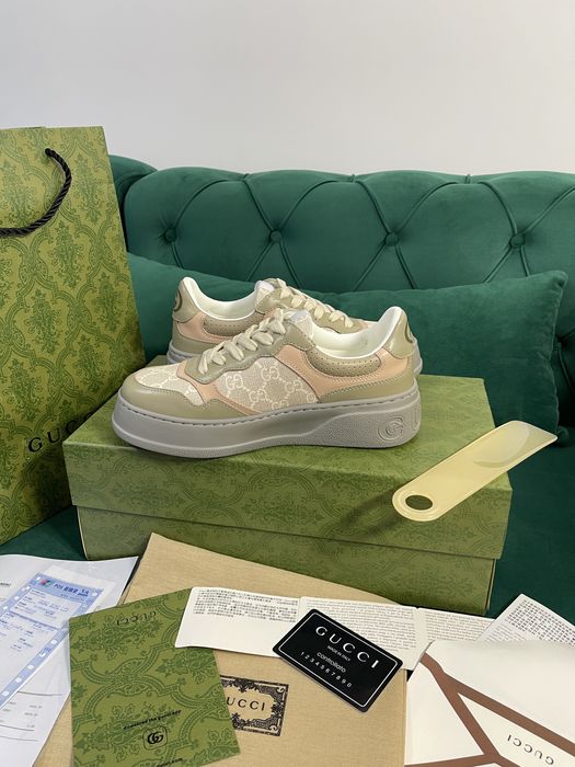 Adidasi Gucci GG piele naturala 100% Full Box