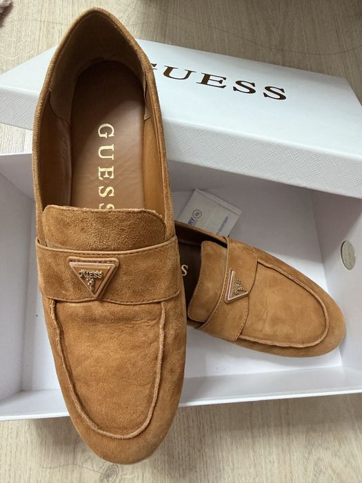 Mocasini sau espadrile dama maro piele intoarsa