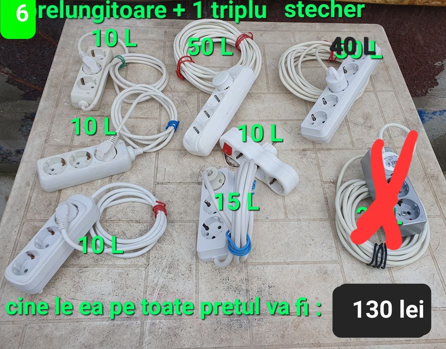 Triple/prelungitoare 7 bucati