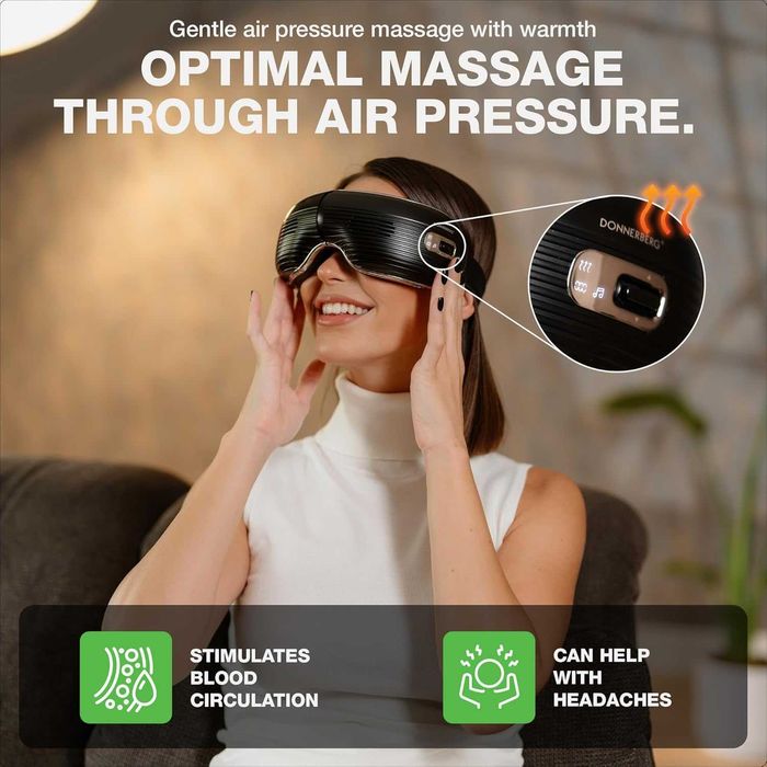 Оригинален акумулаторен масажор за очи Donnerberg NEO | Топъл и студен