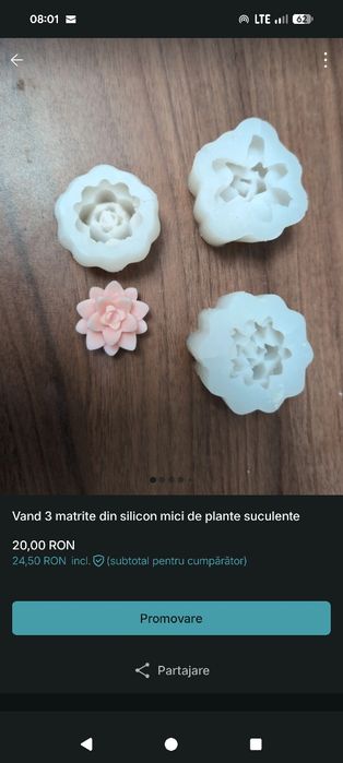 Vand matrite de silicon pentru lumanari sau sapun