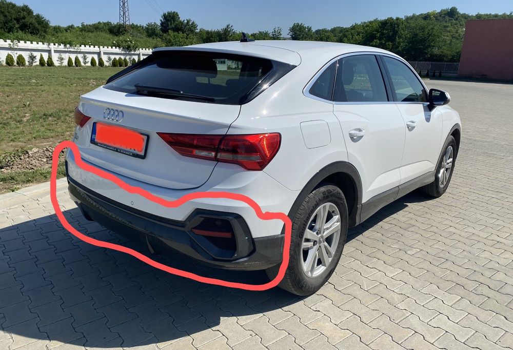 Заден долен спойлер за Ауди Q3 F3 Sportback Basis