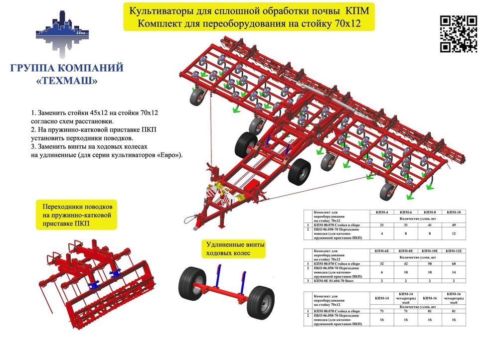 Культиватор КПМ-12 (КПМ-10, КПМ-8, КПМ-6, КПМ-4)