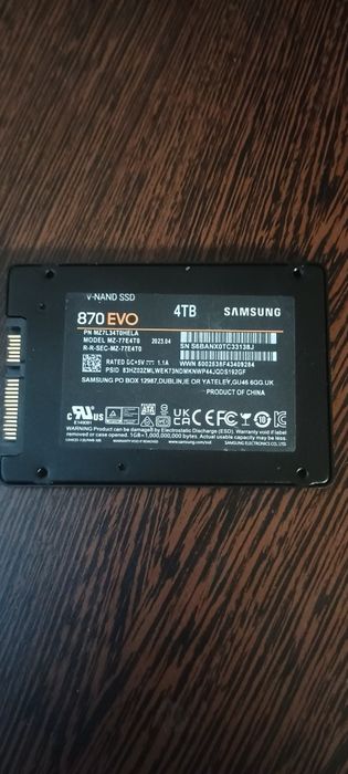 Ssd samsung 870evo 4Tb
