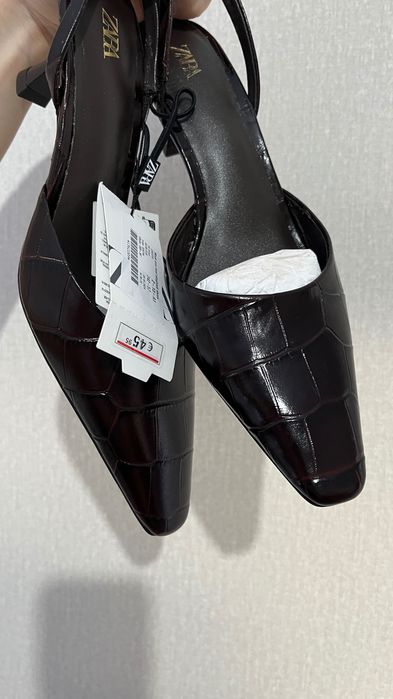 Мюли Zara новые кроко