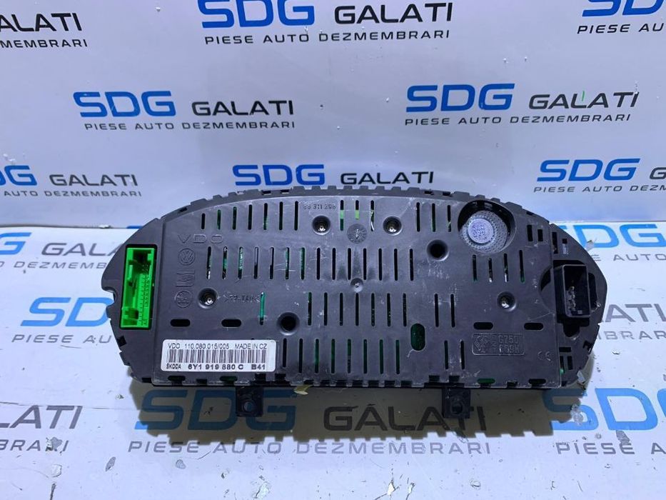 Display Ceas / Ceasuri Bord Skoda Fabia 1 1.4 2001 - 2007 Cod Piesa : 6Y1 919 880 C / 6Y1919880C