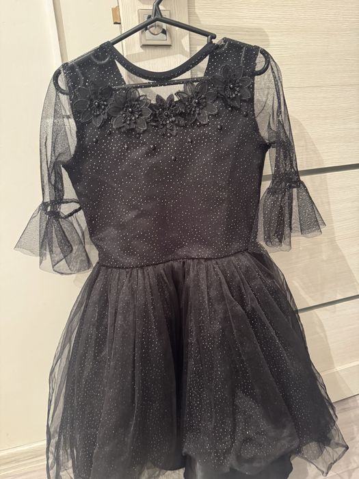 Черное платье для девочки 8-10 лет