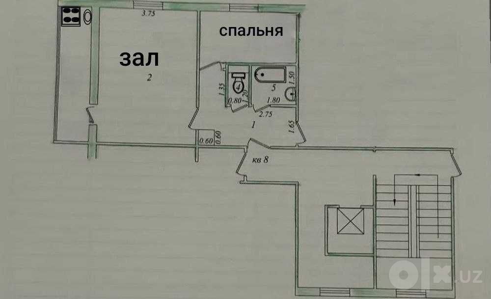 Продаю квартиру.ЮНУСАБАД-16  М. Туркестан  1\9\9 ИПОТЕКА ЕСТЬ