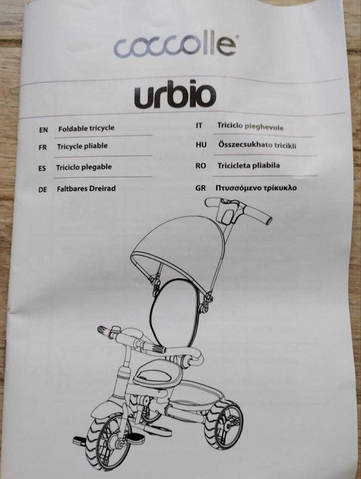 Tricicleta pliabila Coccolle Urbio Greystone