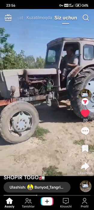 T40 4x4 peridogi bor traktor sotiladi narxi 22mln