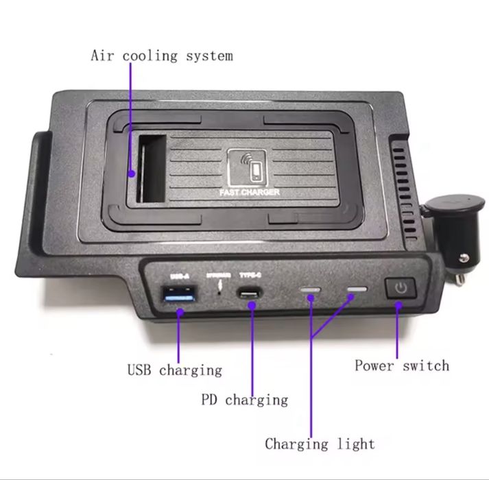 Încărcător wireless auto de 15W pentru Mercedes Benz GLE W167