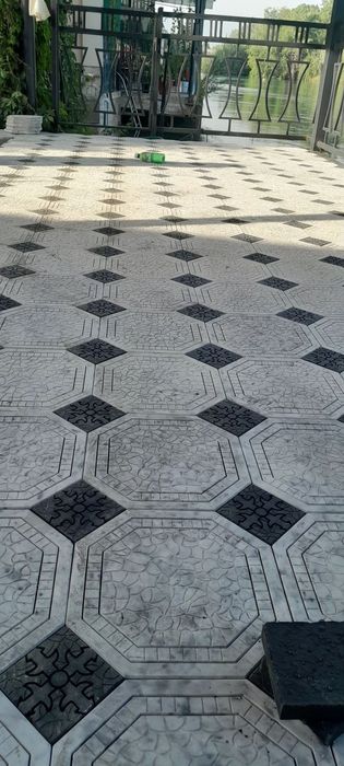 Брусчатка тротуарная плитка. Ташкент Бектемирский район Водник.