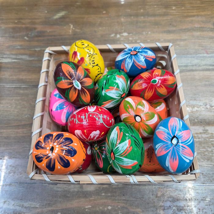 Дървени яйца за Великден, Натурални, Червени, Шарени, Рисувани