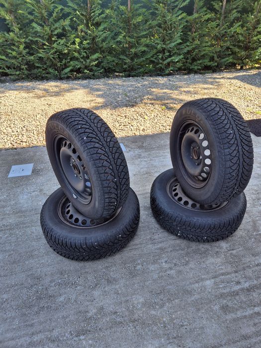 Jante R15 5x112 cu anvelope iarna Fulda 195/65R15 foarte bune