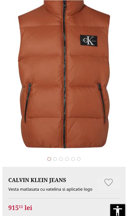 Vestă Calvin klein cu Puf