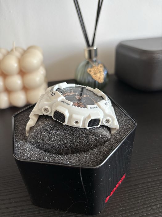 Casio G-Shock GA-110 – White & Rose Gold