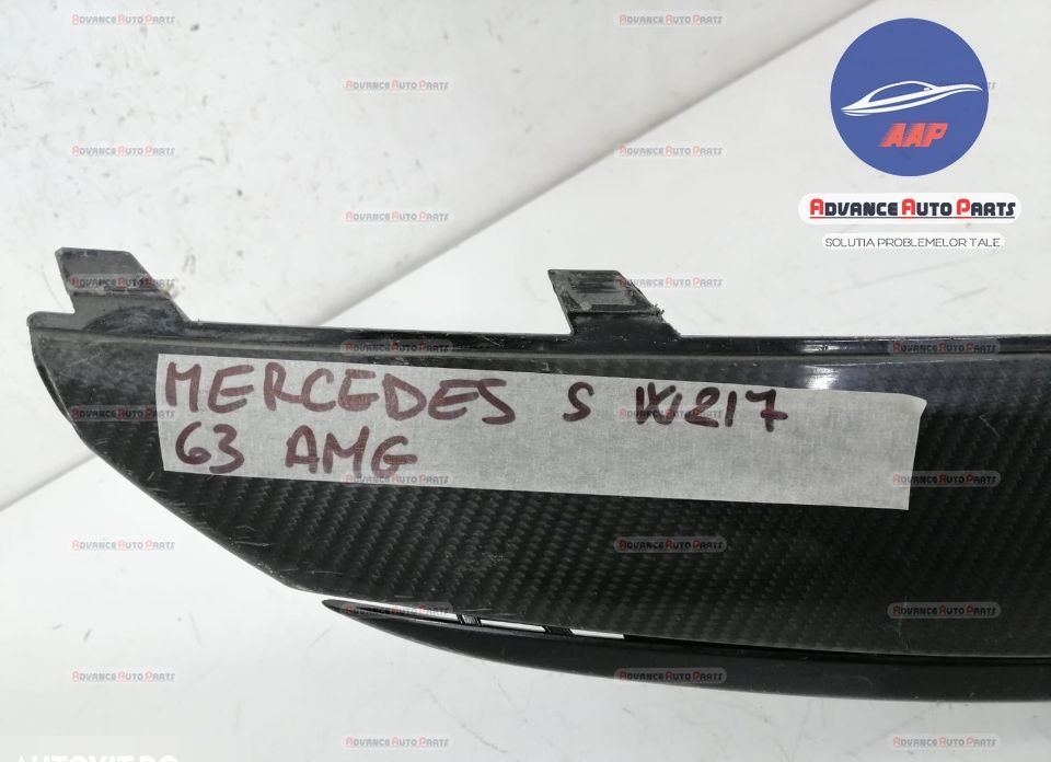 Карбонов спойлер за предна броня 63 AMG оригинален Mercedes-Benz С-Кла