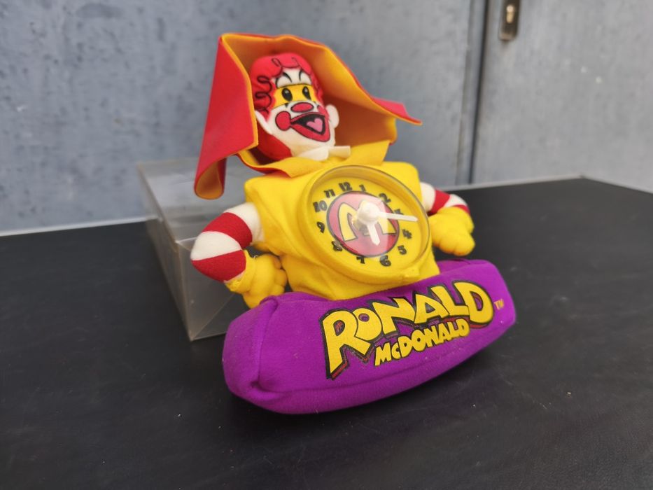 винтидж плюшен настолен часовник с Роналд Макдоналд
