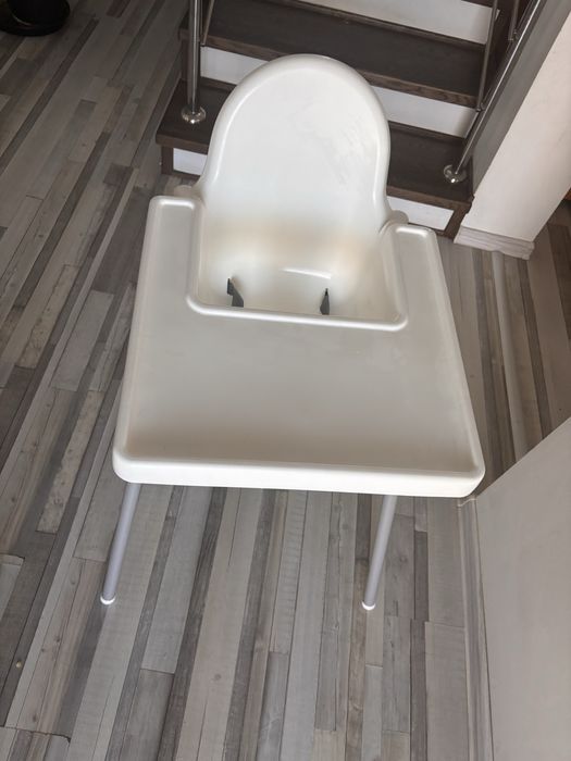 scaun înalt de masă bebe IKEA Antilop si tava