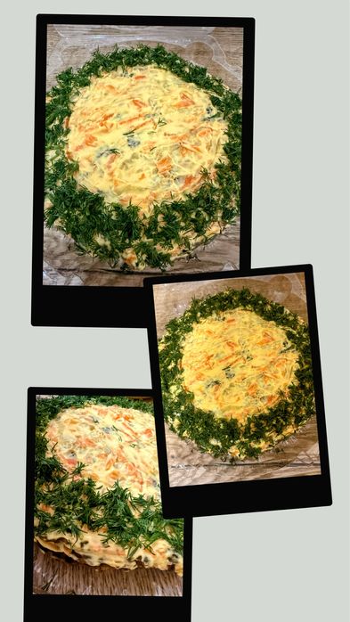 Закусочный торт из печени( говядина)