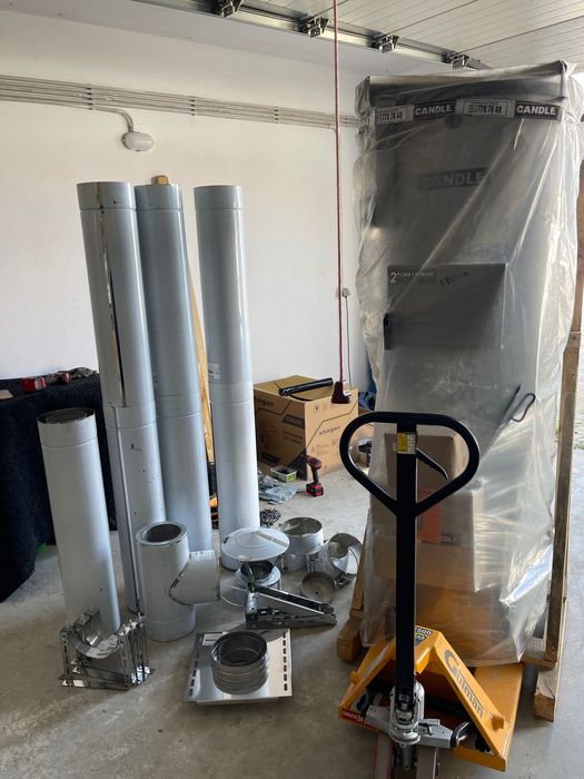 Horn de inox Coș de fum Burlane din inox izolate!