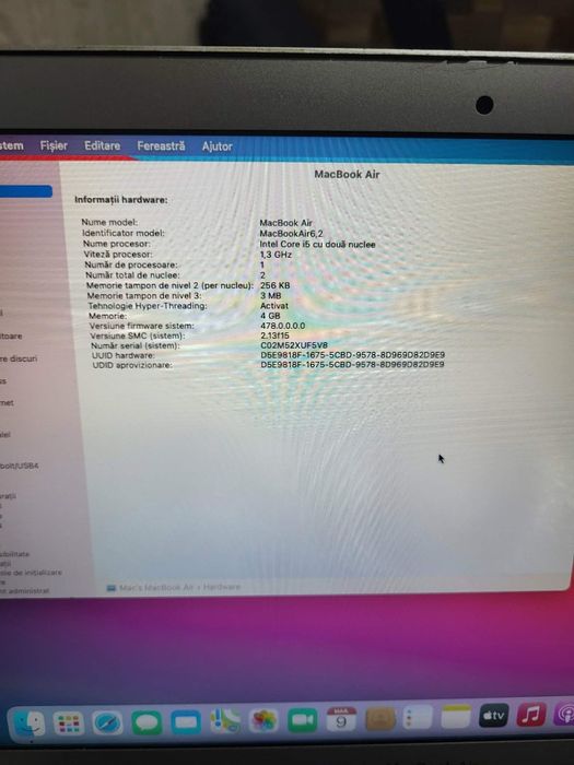 Vand laptop apple macbook