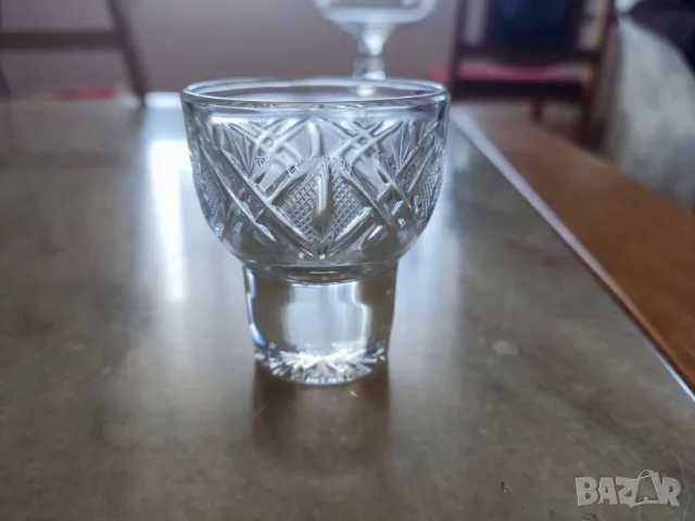 Кристален сервиз - чаши и чинии