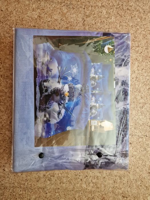 Коледно спално бельо от фин памук