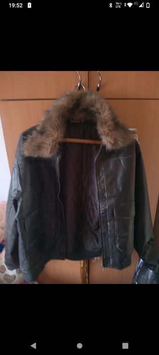 Geacă din piele ecologică mărimi m sau l recleimed vintage noi