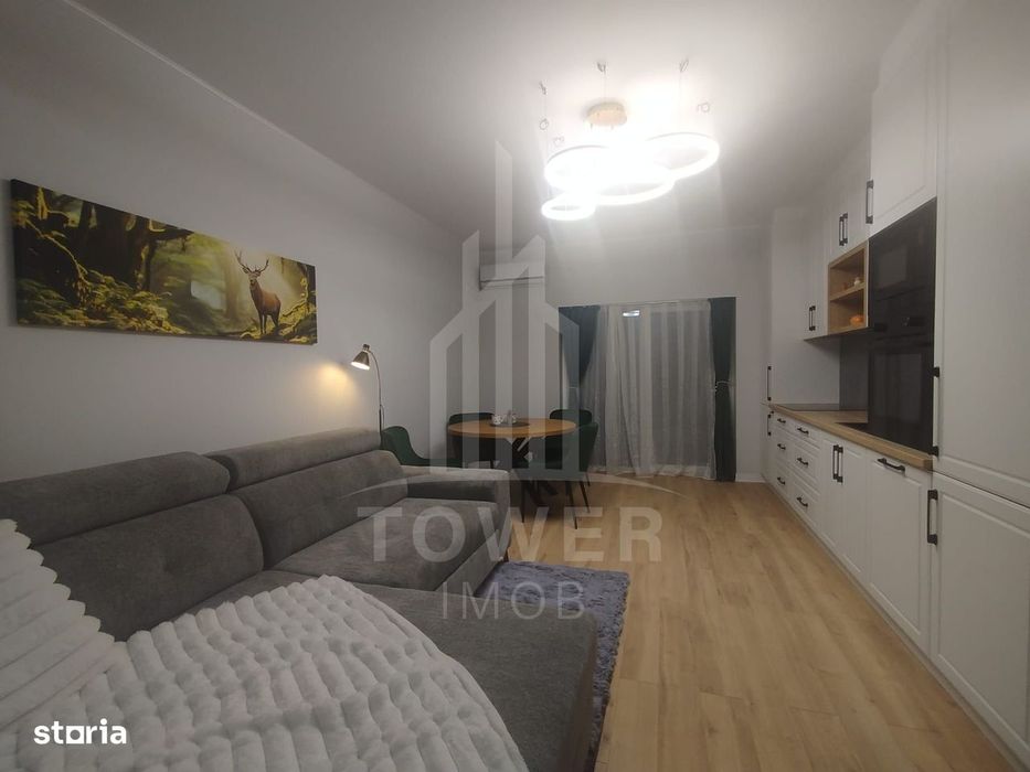 Apartament modern de închiriat, cu balcon și loc de parcare