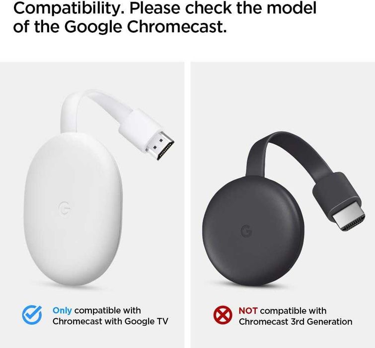 Spigen Silicone Fit кейс за Chromecast with Google TV (2020) – бял