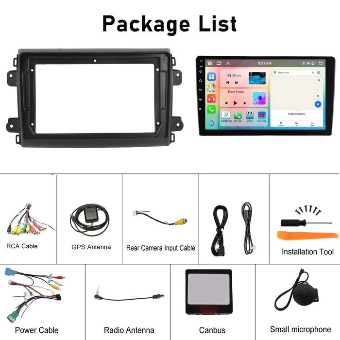 Мултимедия за Fiat Ducato навигация Android плеър 2DIN бус Ducato 2003