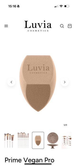 Комплект четки за грим Luvia Cosmetics Prime Vegan Pro