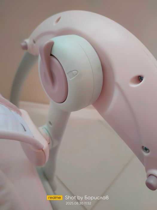 Бебешка електрическа люлка -розова