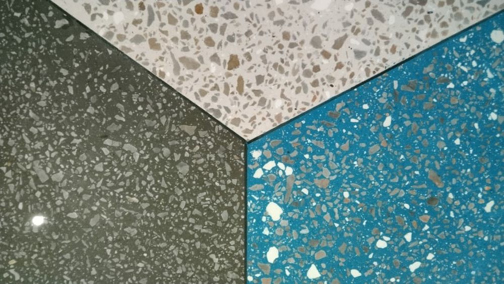 Полы из мраморной крошки