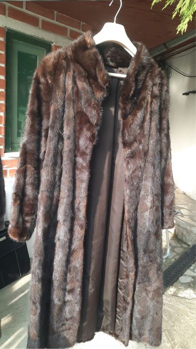 Blana naturala gri inchis si maro