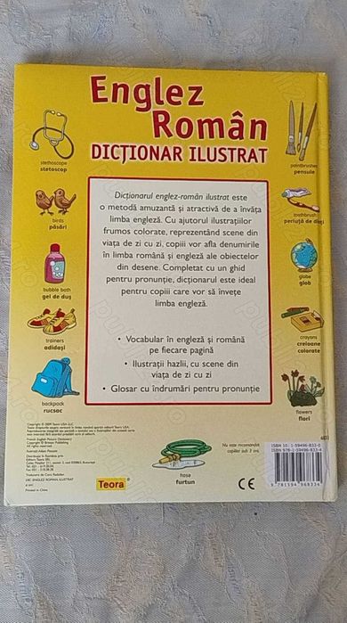 Dicționar ilustrat englez român (Teora)