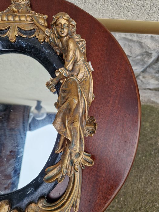 Уникално антикварно френско огледало стил Сецесион