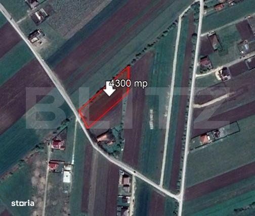 Teren intravilan Stupini, 4300 mp