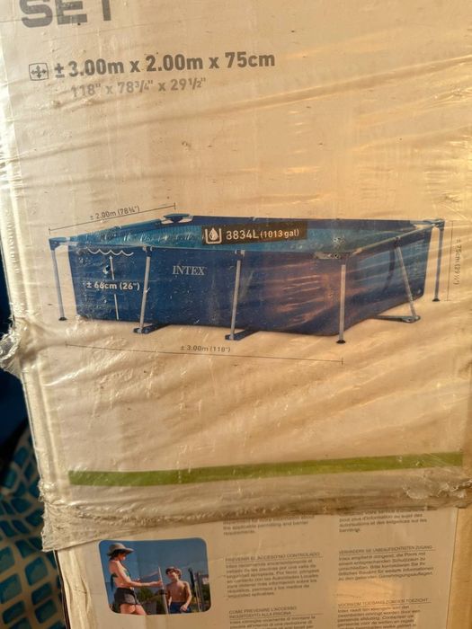 Продам бассейн Интекс 3м	×2м×75см