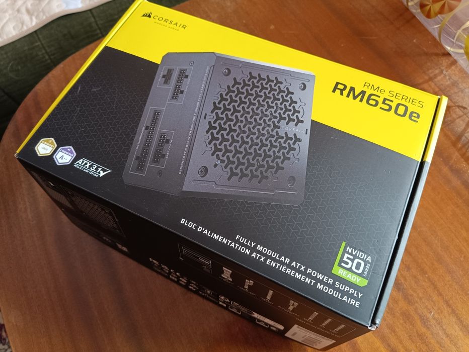 Захранване CORSAIR RM650e, Cybenetics GOLD Certified, Fully Modular